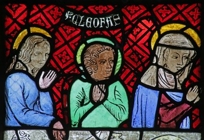 Window Depicting Three Figures from the Marriage at Cana by French School